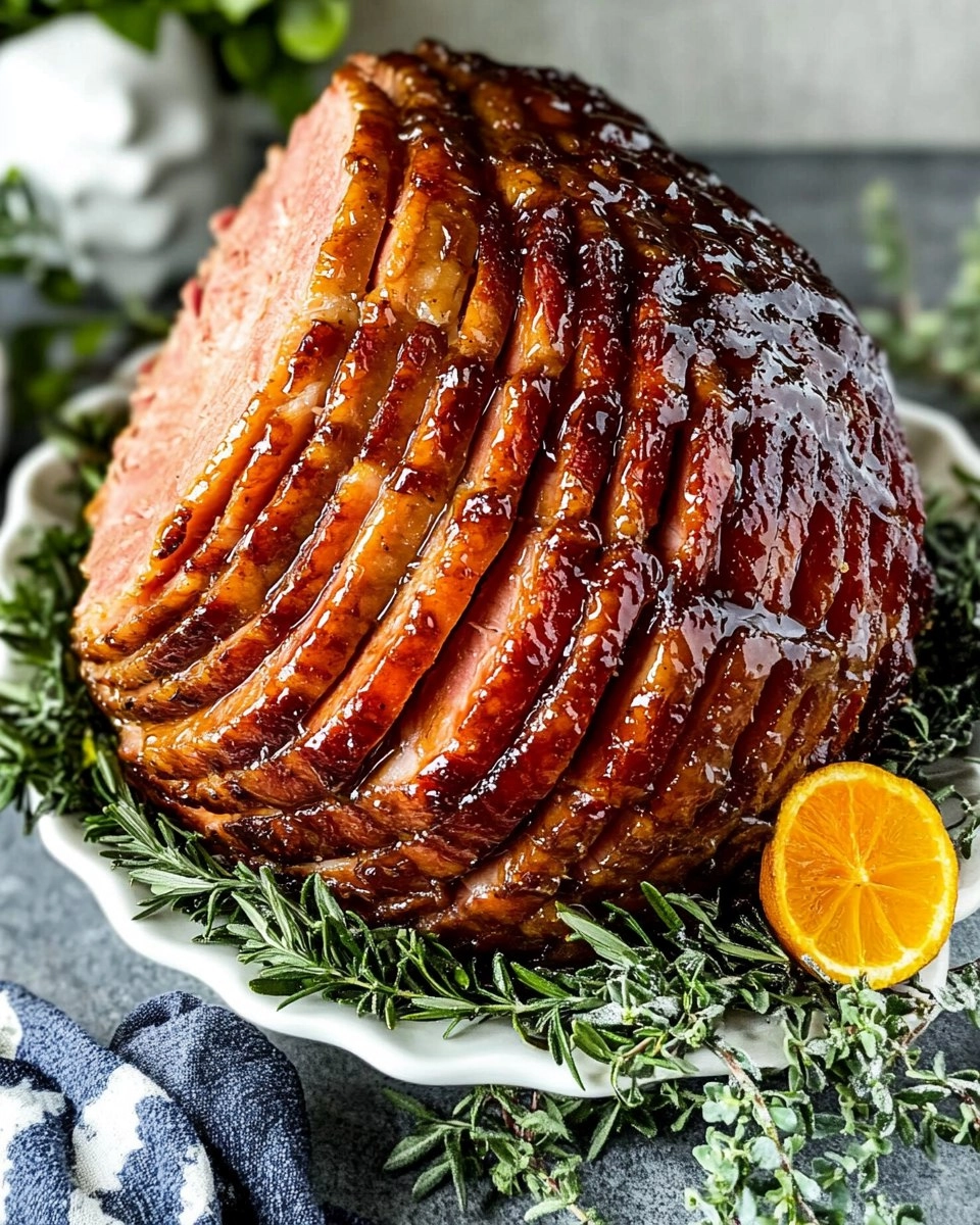 Baked Ham with Brown Sugar Glaze