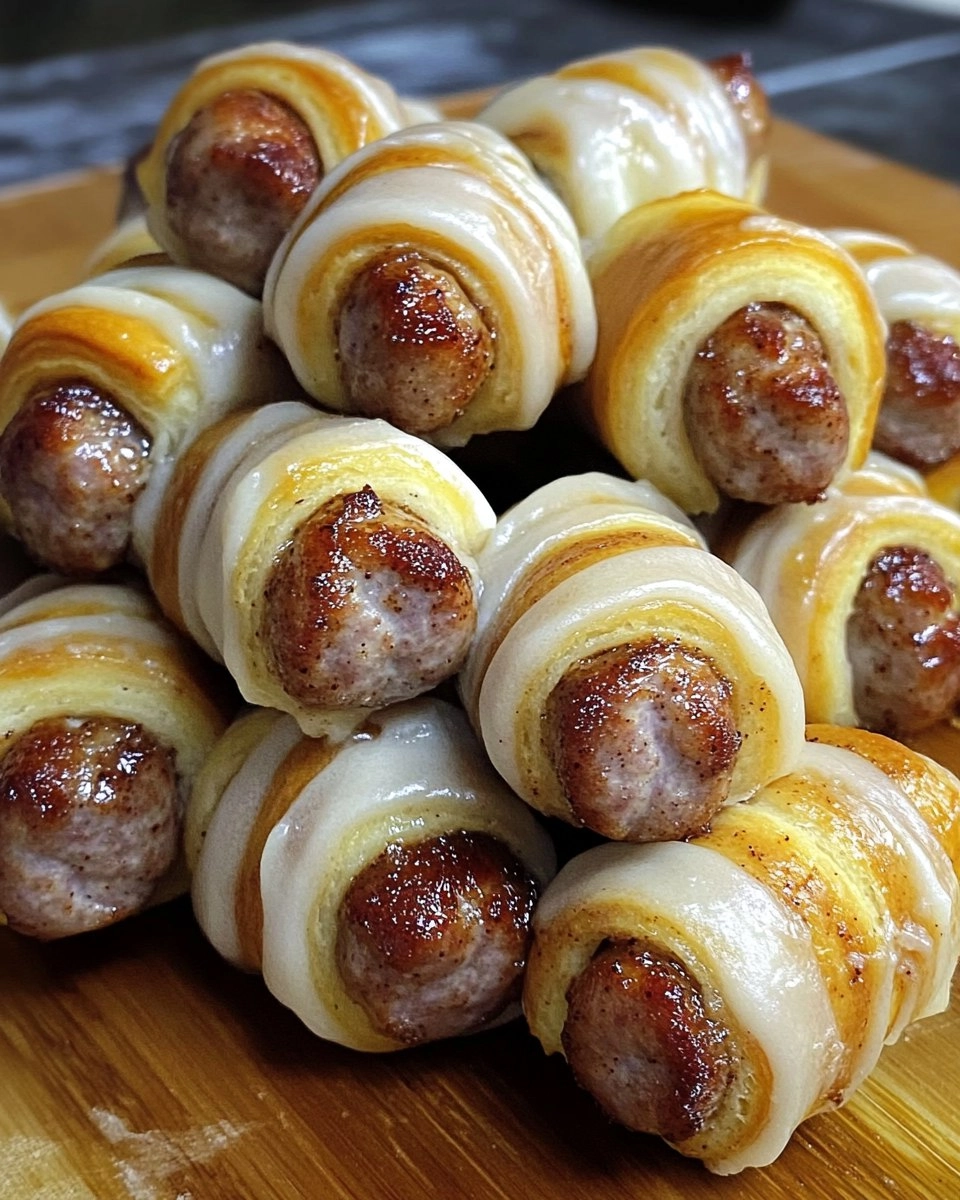 Breakfast Pigs in Cinnamon Rolls