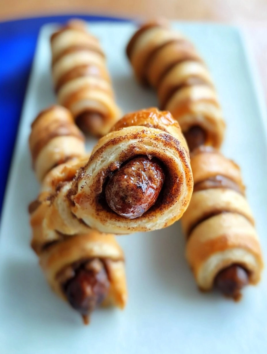 Breakfast Pigs in Cinnamon Rolls