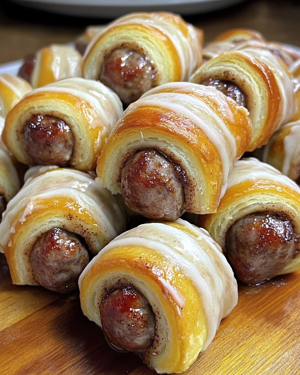 Breakfast Pigs in Cinnamon Rolls