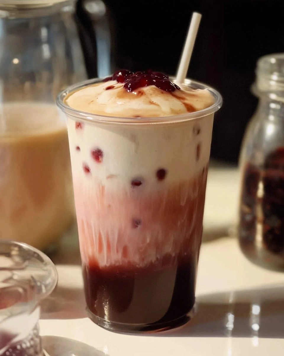 Cherry Vanilla Iced Latte