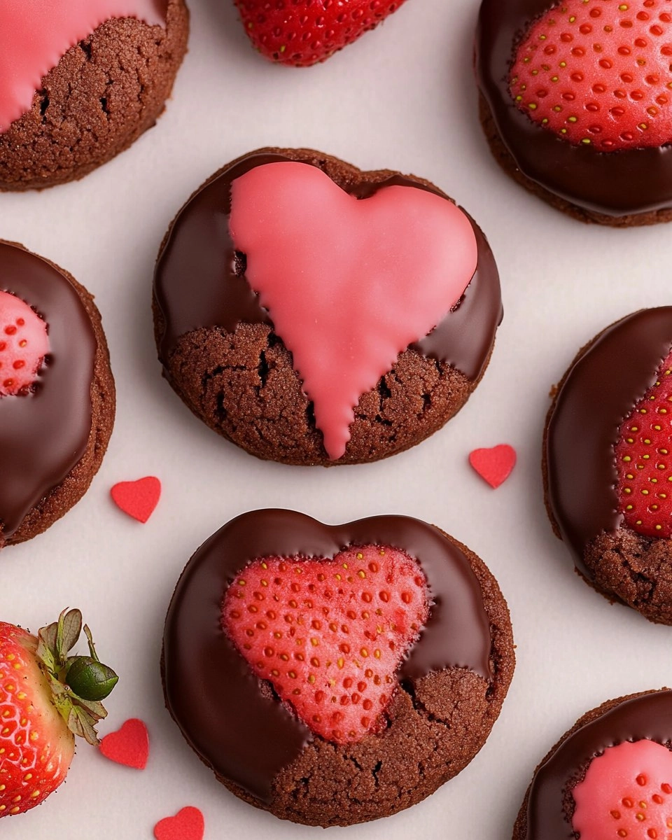 Chocolate Covered Strawberry Cookies Perfect For Your Sweetheart
