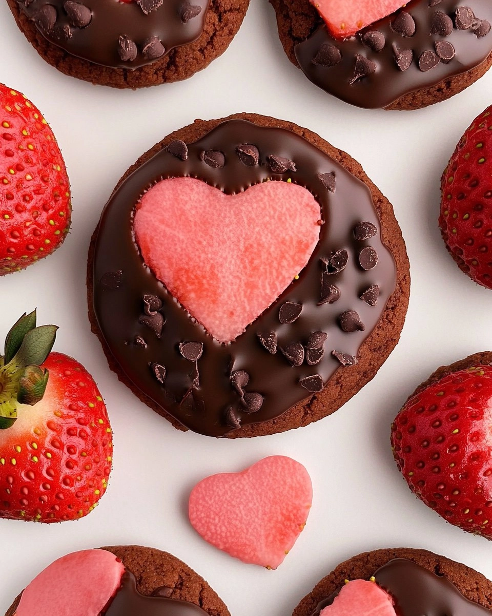 Chocolate Covered Strawberry Cookies Perfect For Your Sweetheart