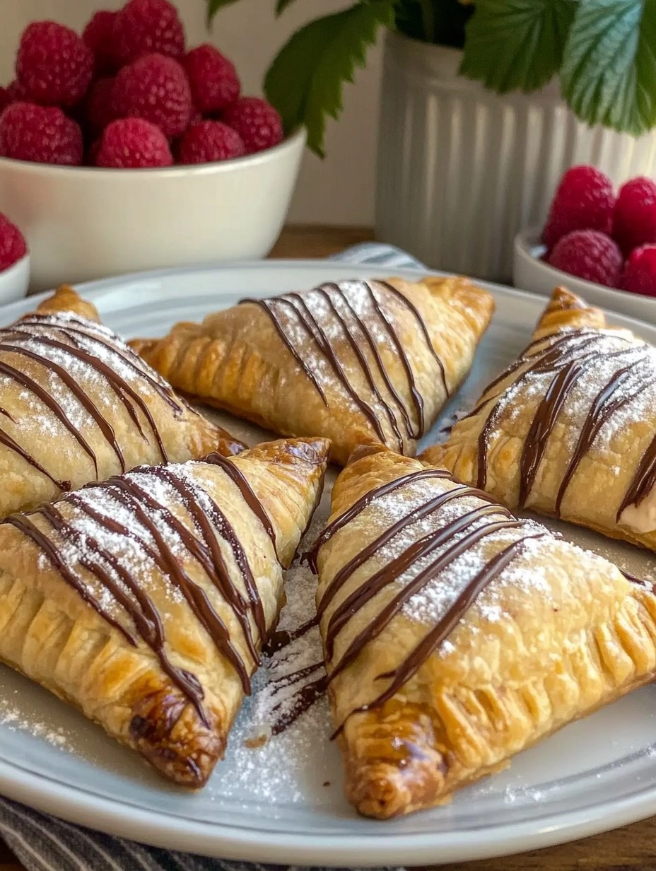 Chocolate Raspberry Cheesecake Turnovers 66 Chocolate Raspberry Cheesecake Turnovers