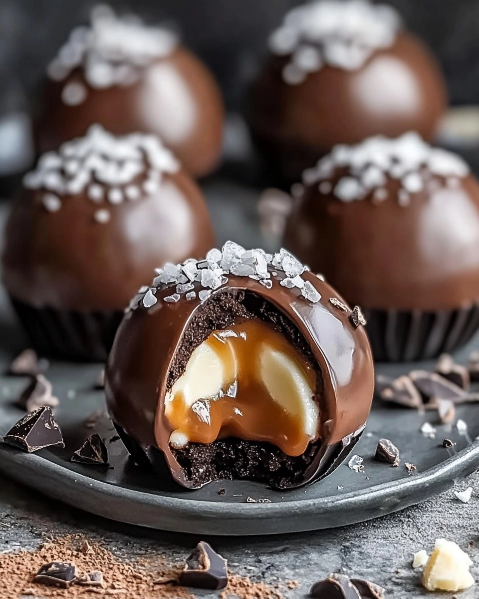 Easy Caramel Chocolate Mousse Domes 