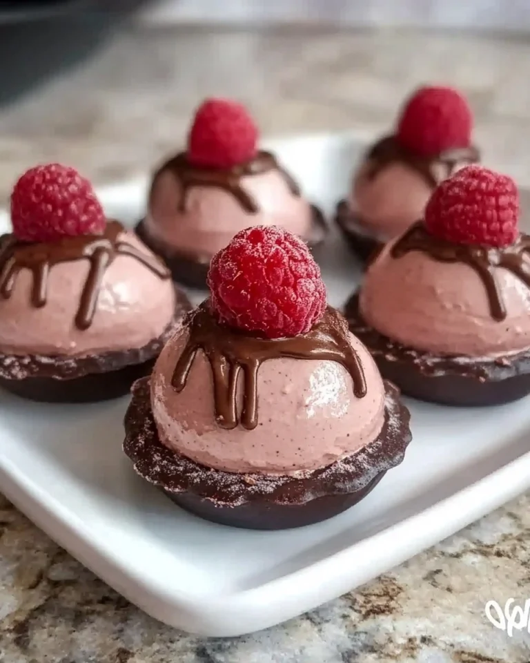 Easy-Chocolate-Raspberry-Mousse-Domes-Recipe