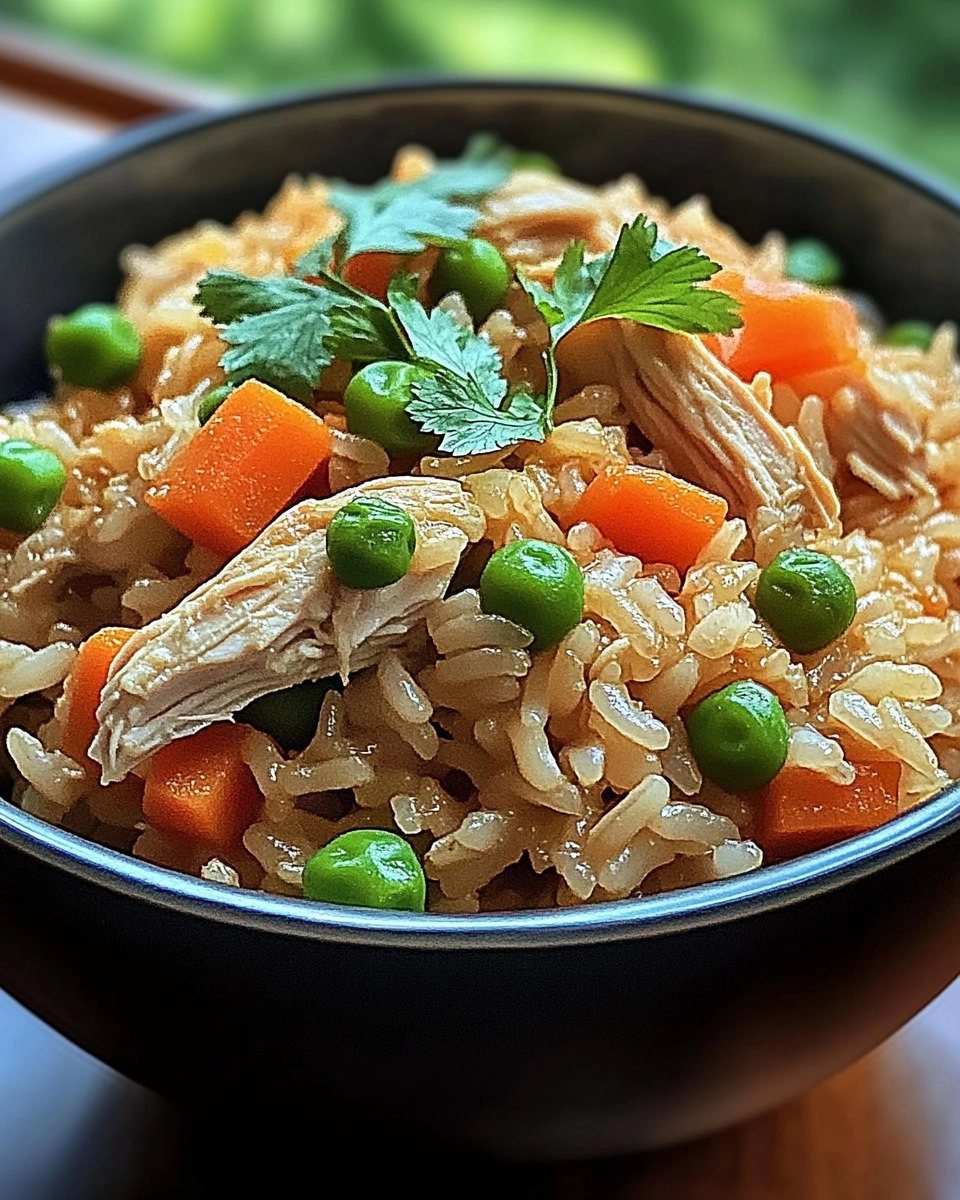 Easy Healthy Crockpot Chicken Rice