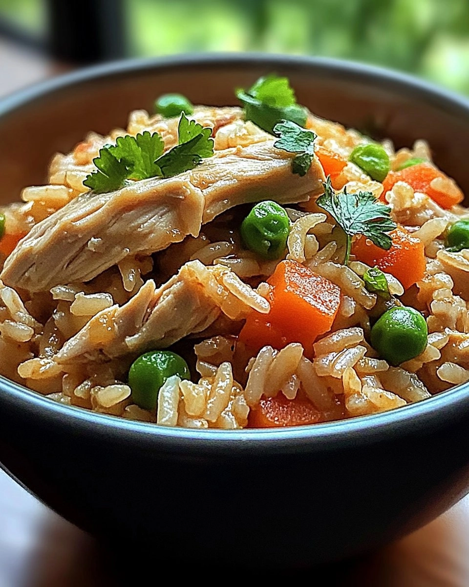 Easy Healthy Crockpot Chicken Rice