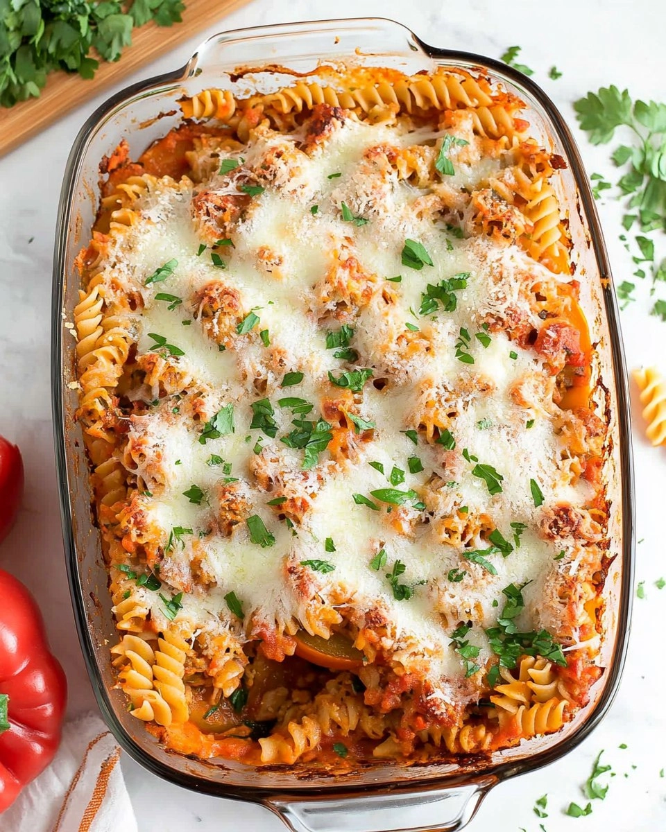 Easy Stuffed Pepper Pasta Bake 145 Easy Stuffed Pepper Pasta Bake