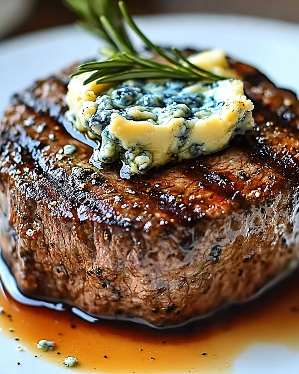 Filet Mignon with Blue Cheese Butter 110 Filet Mignon with Blue Cheese Butter