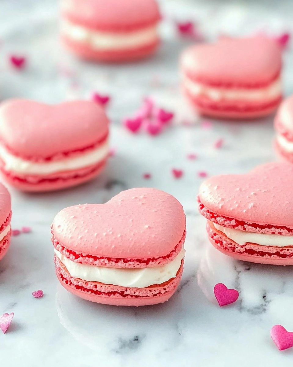 Galentine’s Brunch Foods : Heart-Shaped Macarons