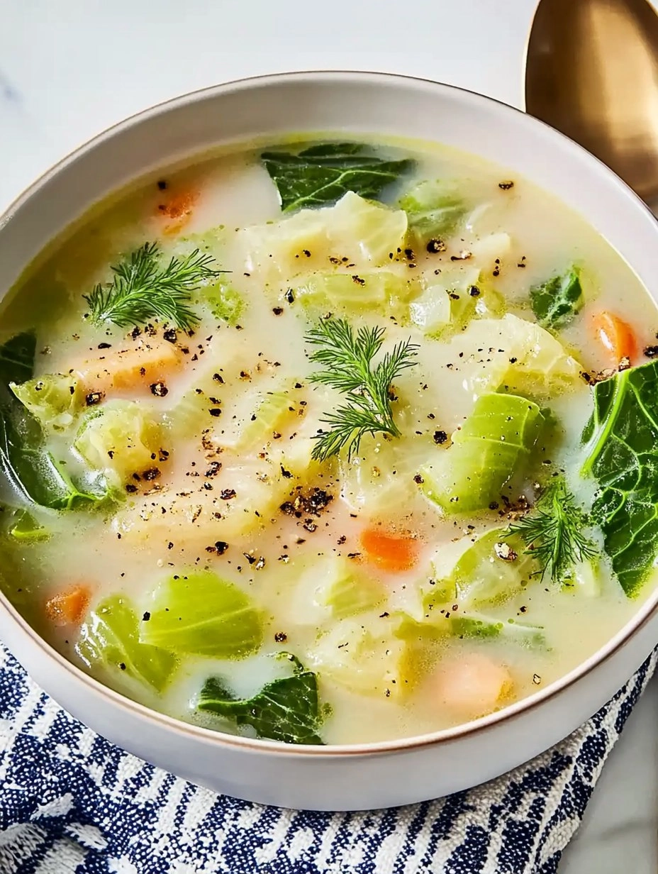 Garlicky Cabbage Soup
