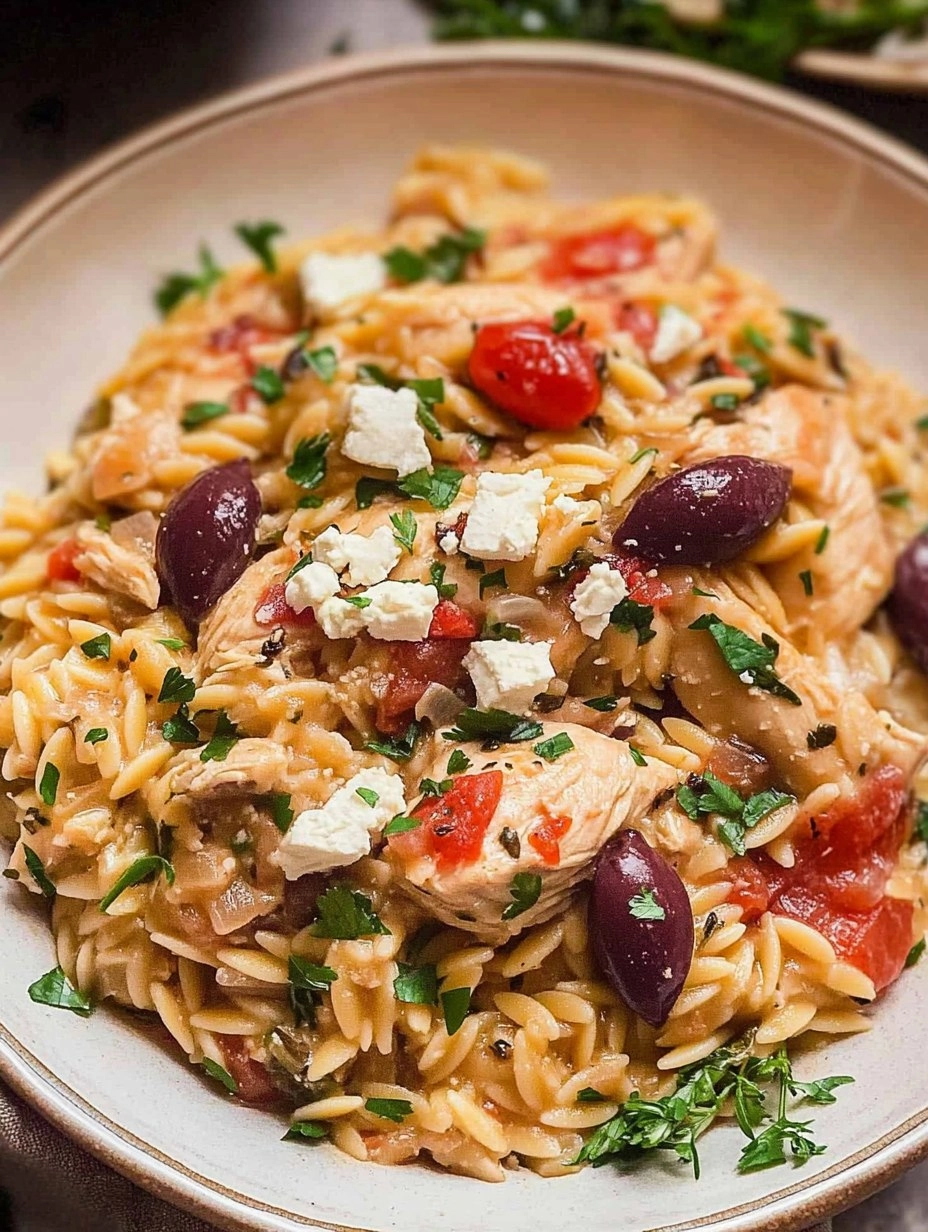 Greek Chicken and Orzo