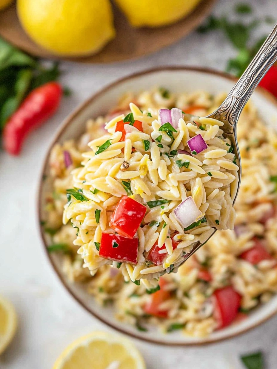 Healthy Easy Orzo Lemon Salad