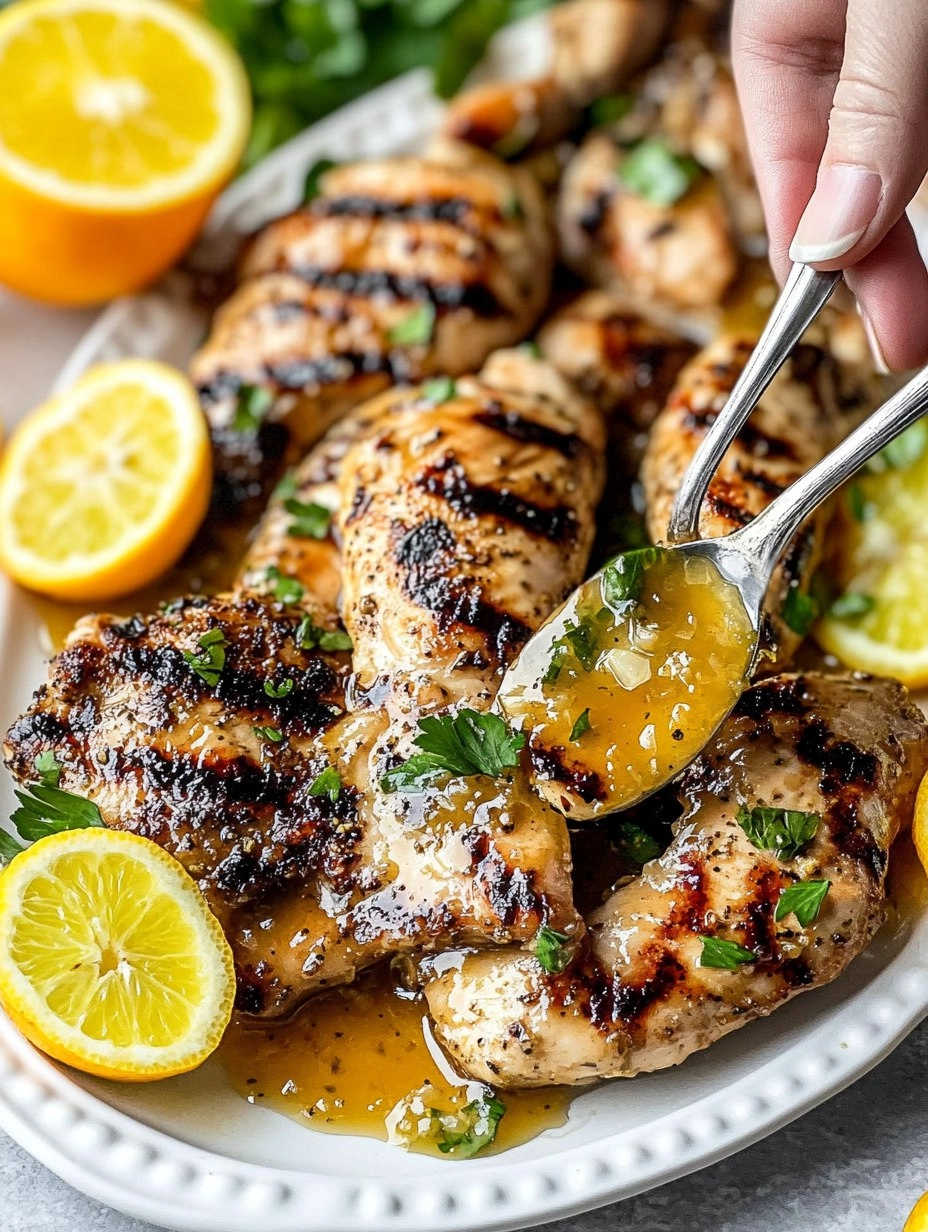 Healthy Grilled Citrus Chicken with Glaze