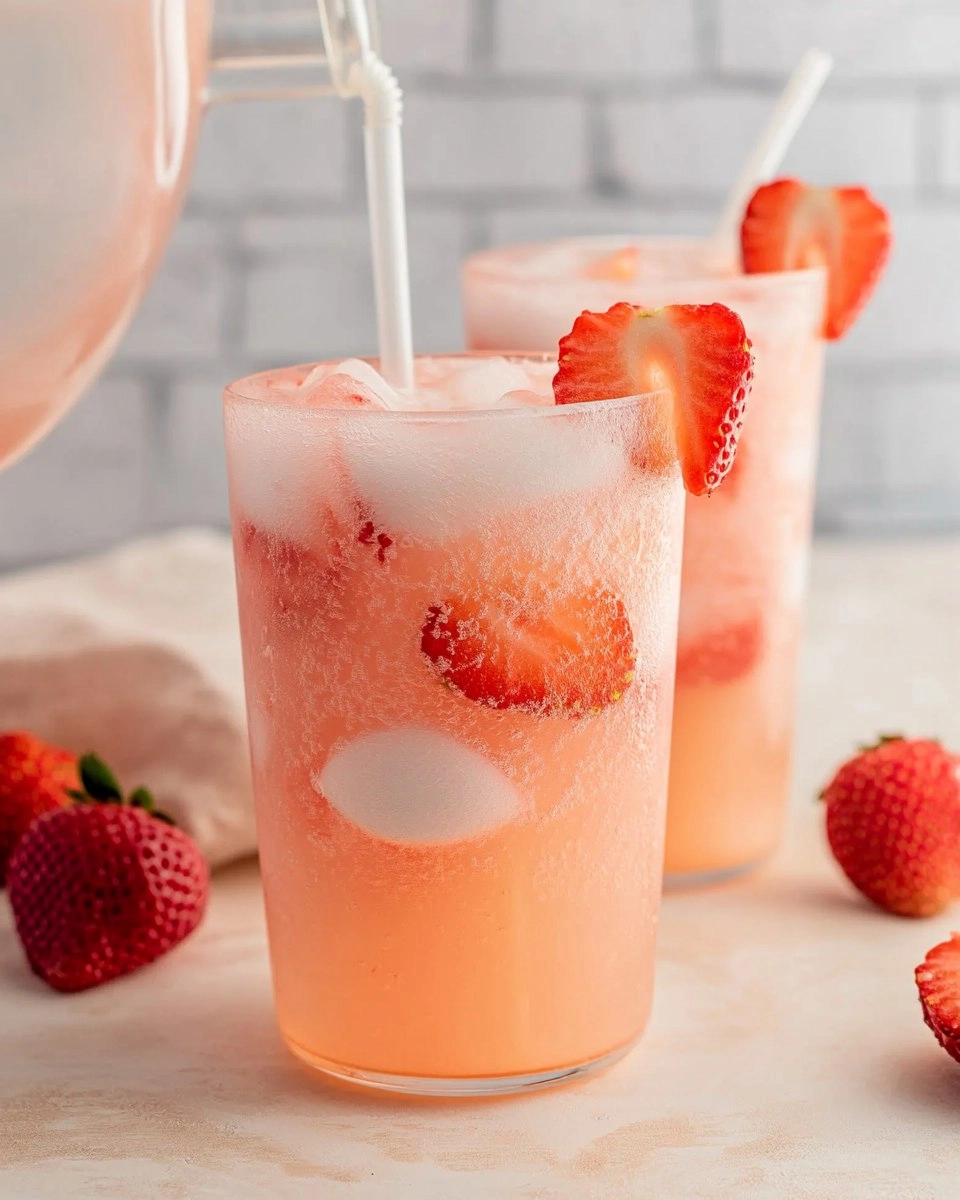 Healthy Pink Drink Strawberry Refresher (Whole30, Caffeine-Free, Vegan)