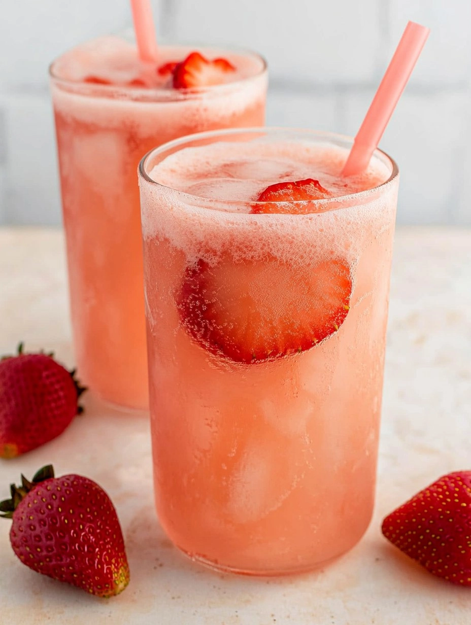 Healthy Pink Drink Strawberry Refresher (Whole30, Caffeine-Free, Vegan)