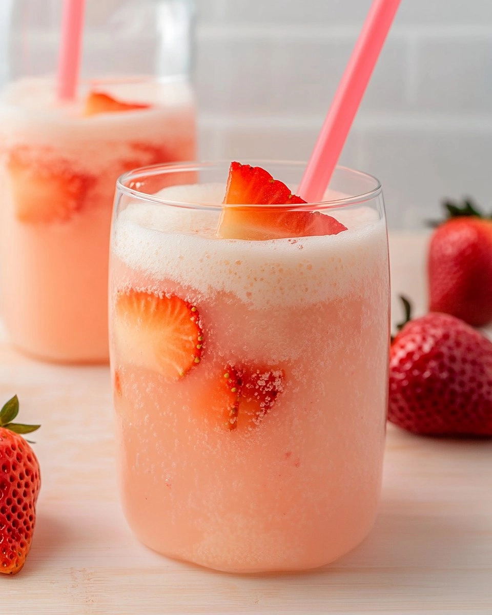 Healthy Pink Drink Strawberry Refresher (Whole30, Caffeine-Free, Vegan)