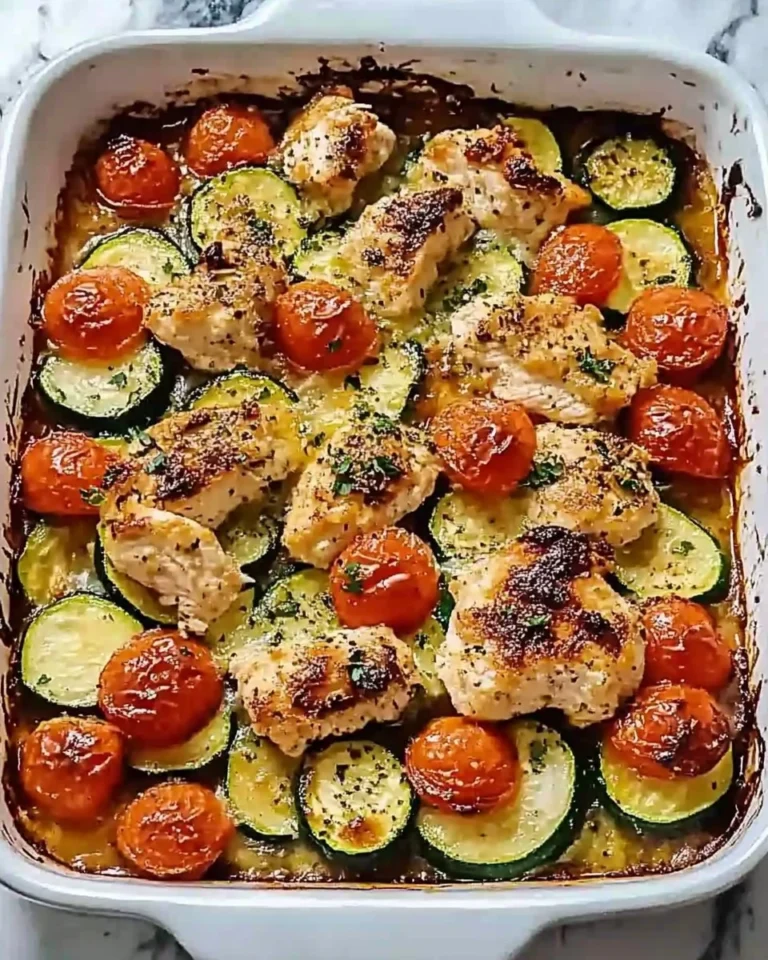 Mediterranean-Chicken-Zucchini-Bake-Recipe