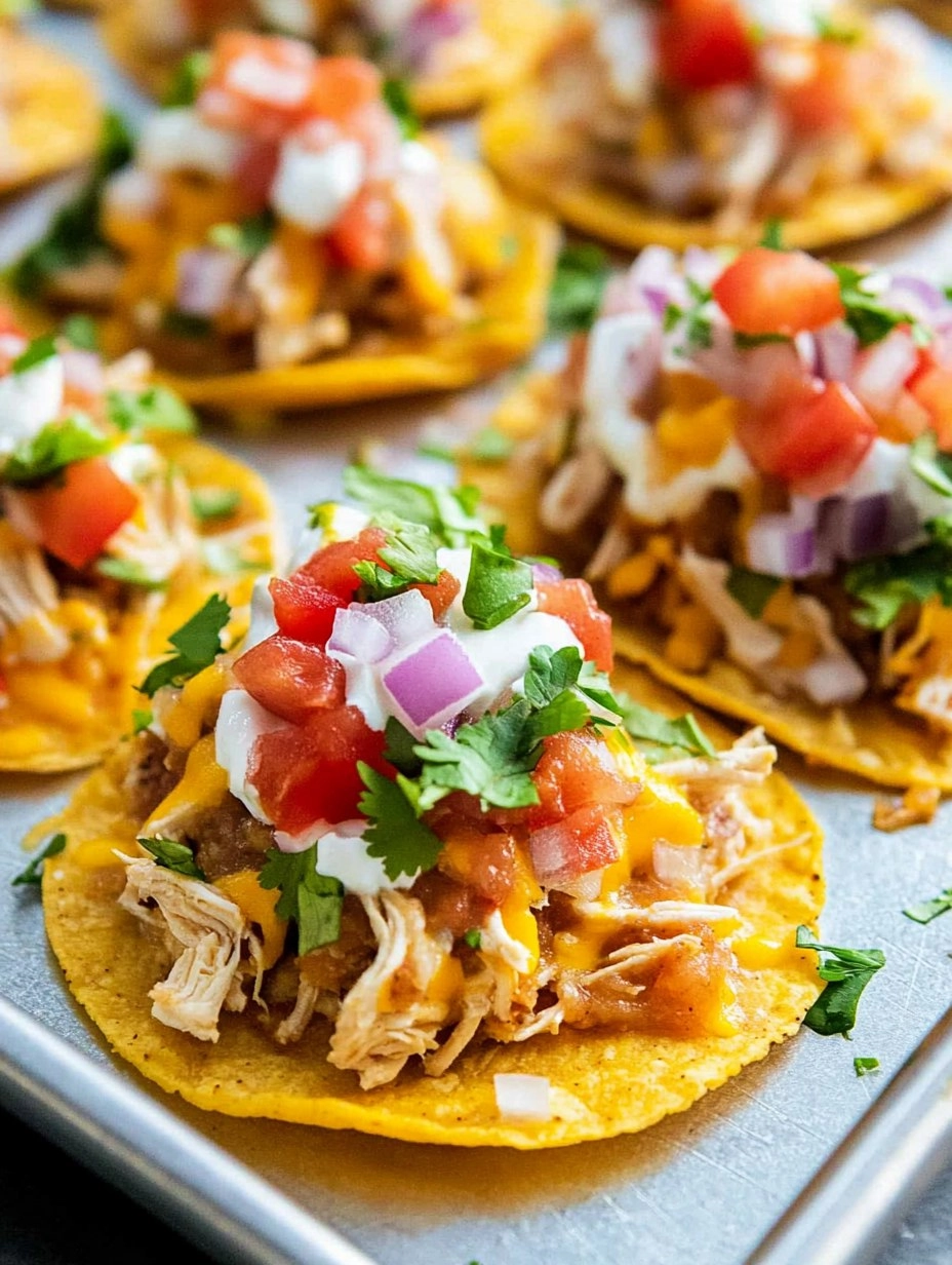 Mini Chicken Tostadas