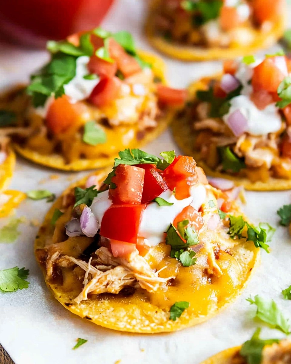 Mini Chicken Tostadas