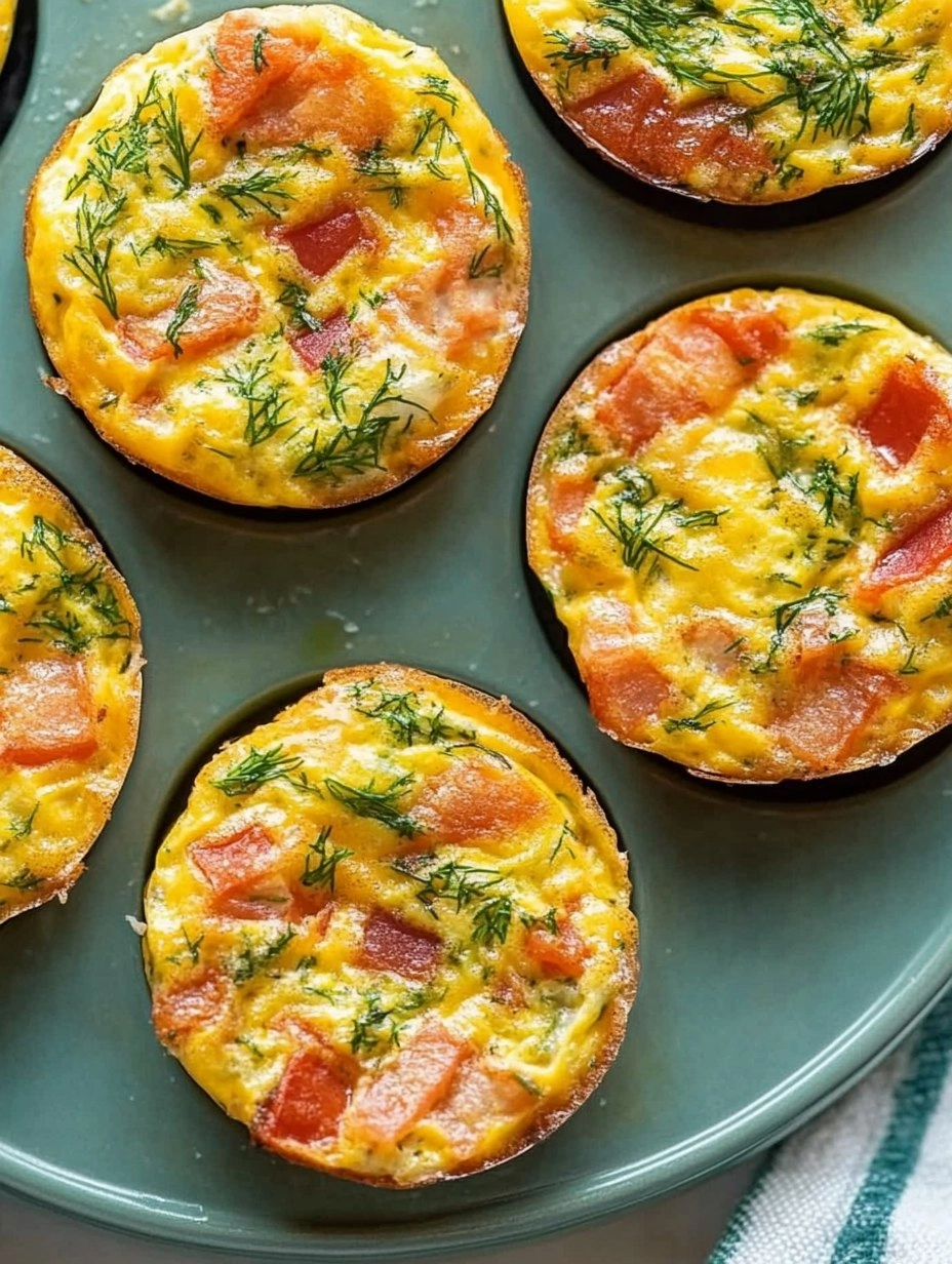 Mini Frittata Muffins with Dill 