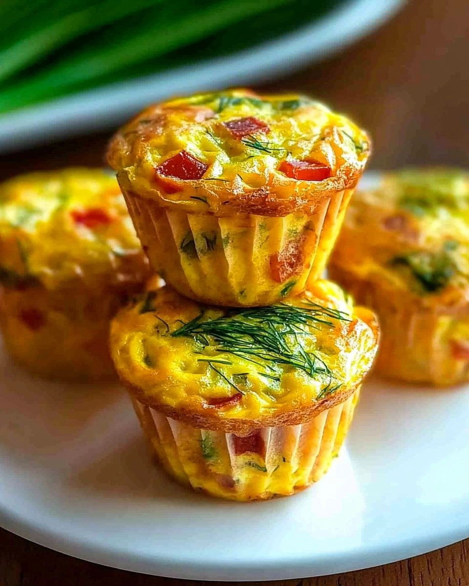 Mini Frittata Muffins with Dill 