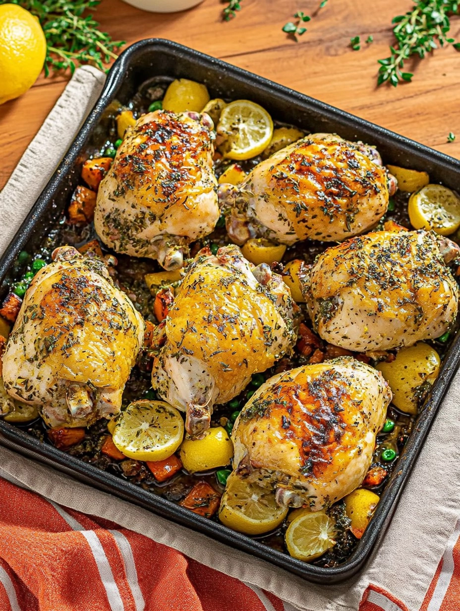 One-Pan Lemon Herb Roasted Chicken
