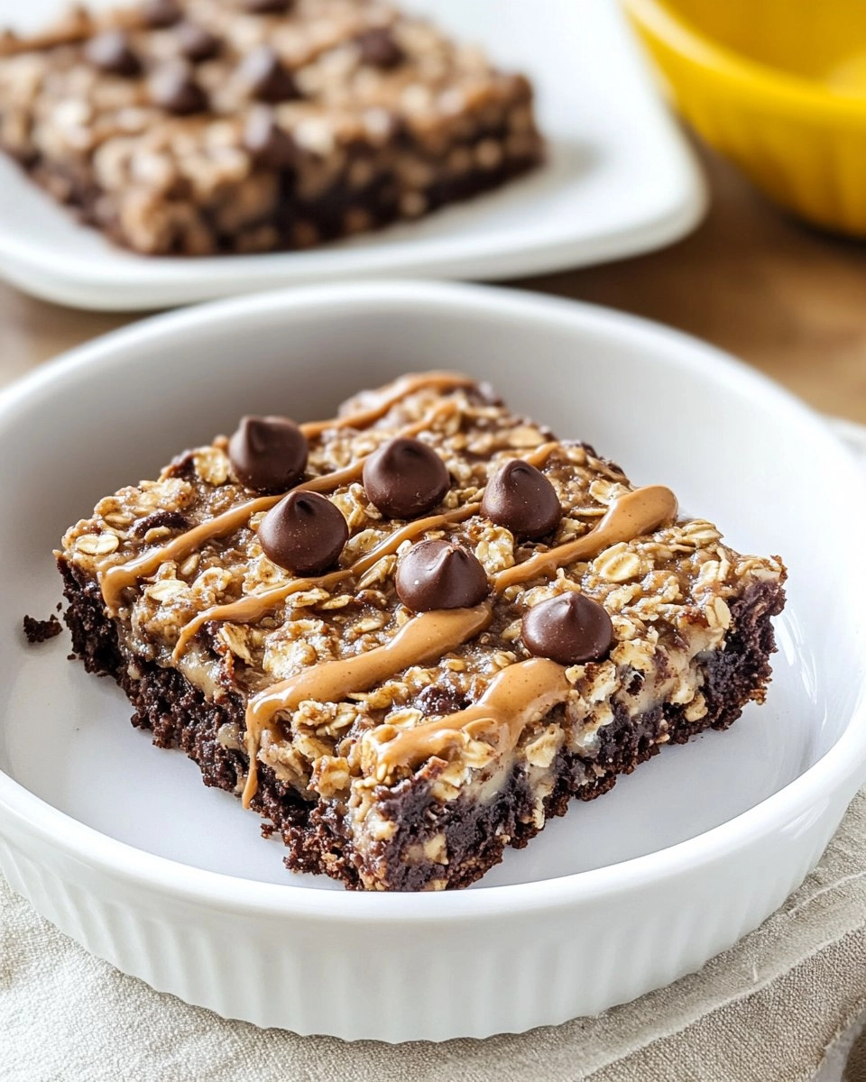 Peanut Butter Brownie Baked Oatmeal