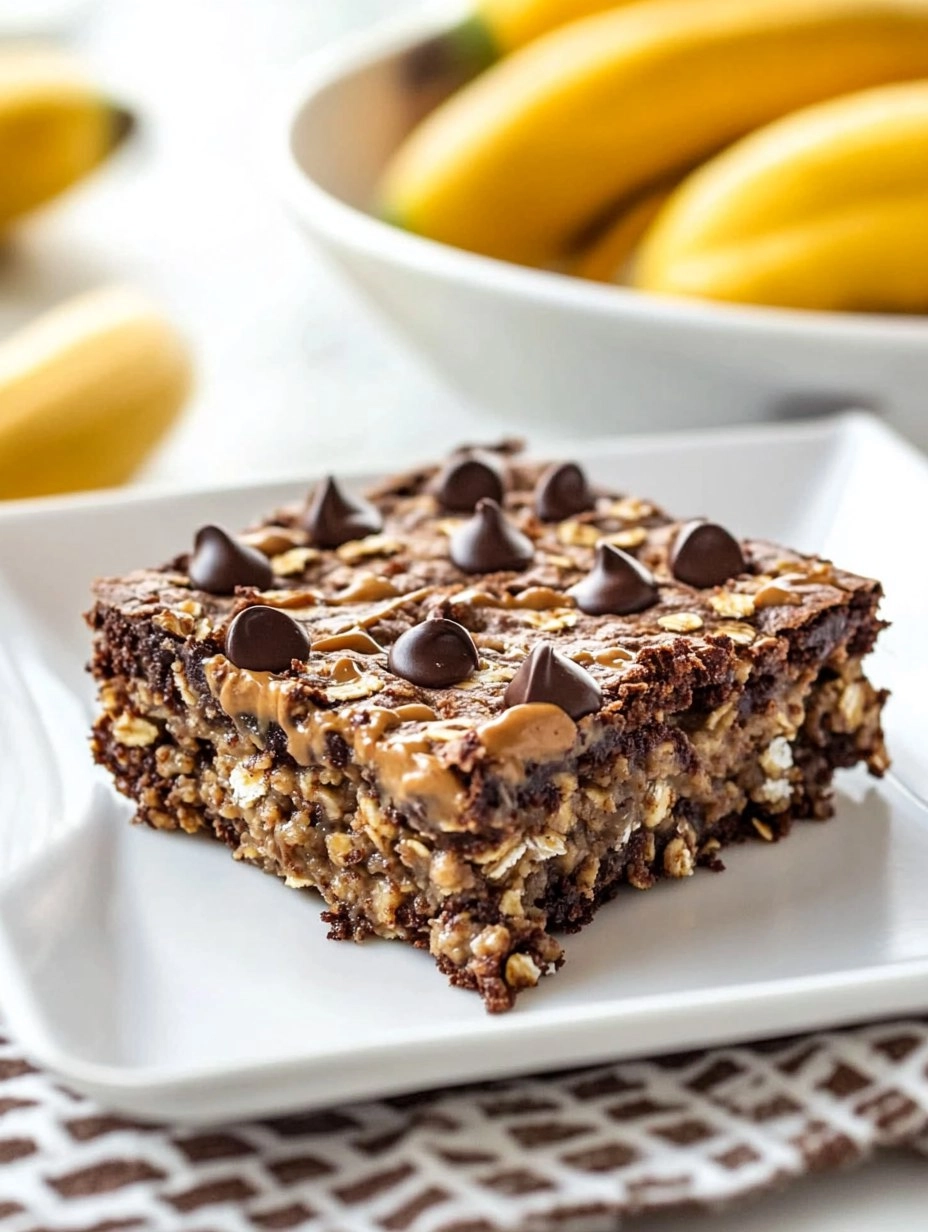 Peanut Butter Brownie Baked Oatmeal