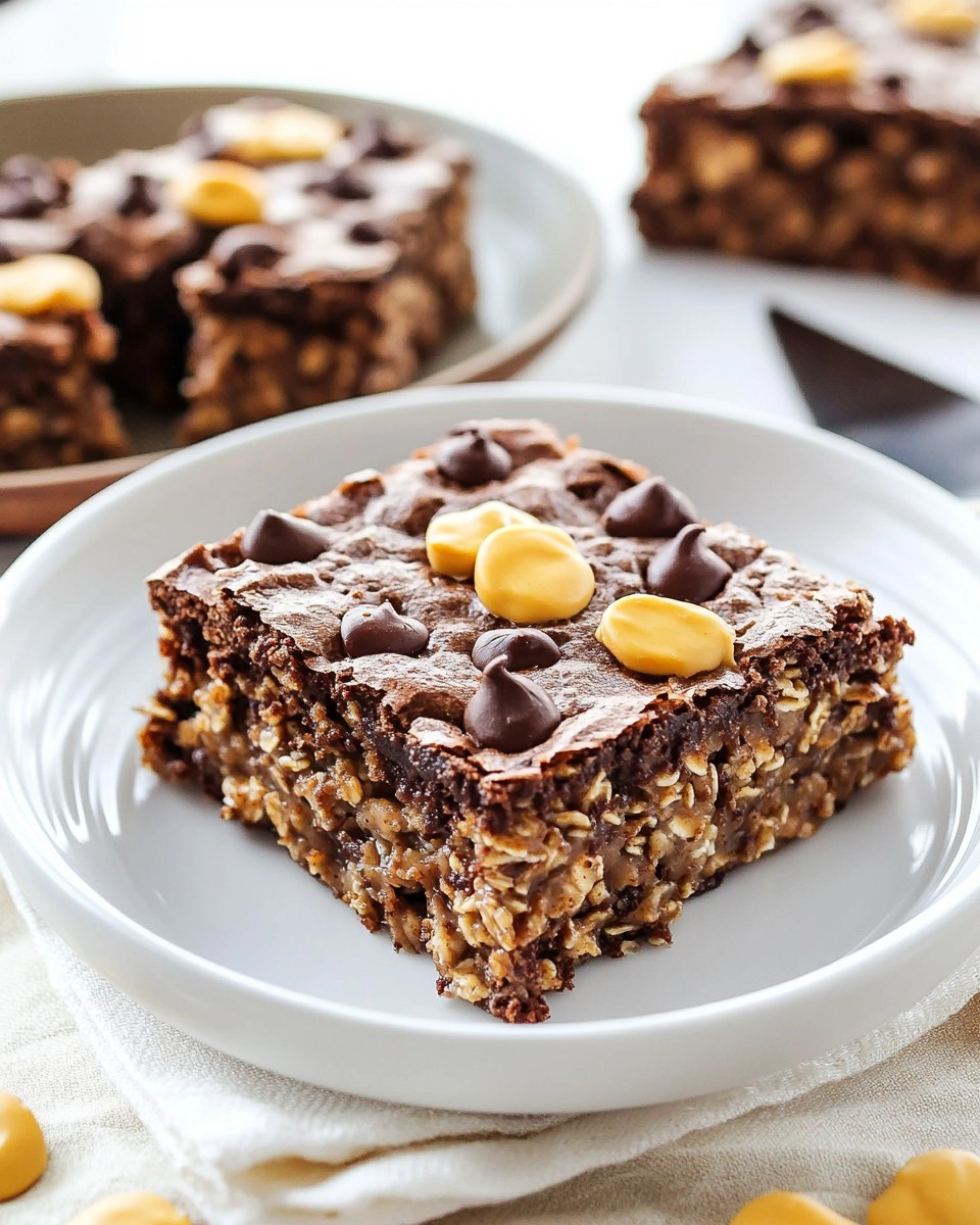 Peanut Butter Brownie Baked Oatmeal