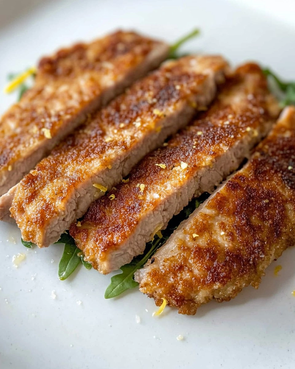 Pork Milanese with Lemon Parmesan Arugula 117 Pork Milanese with Lemon Parmesan Arugula