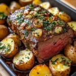 Roast-Sirloin-with-Potato-Bake-Recipe
