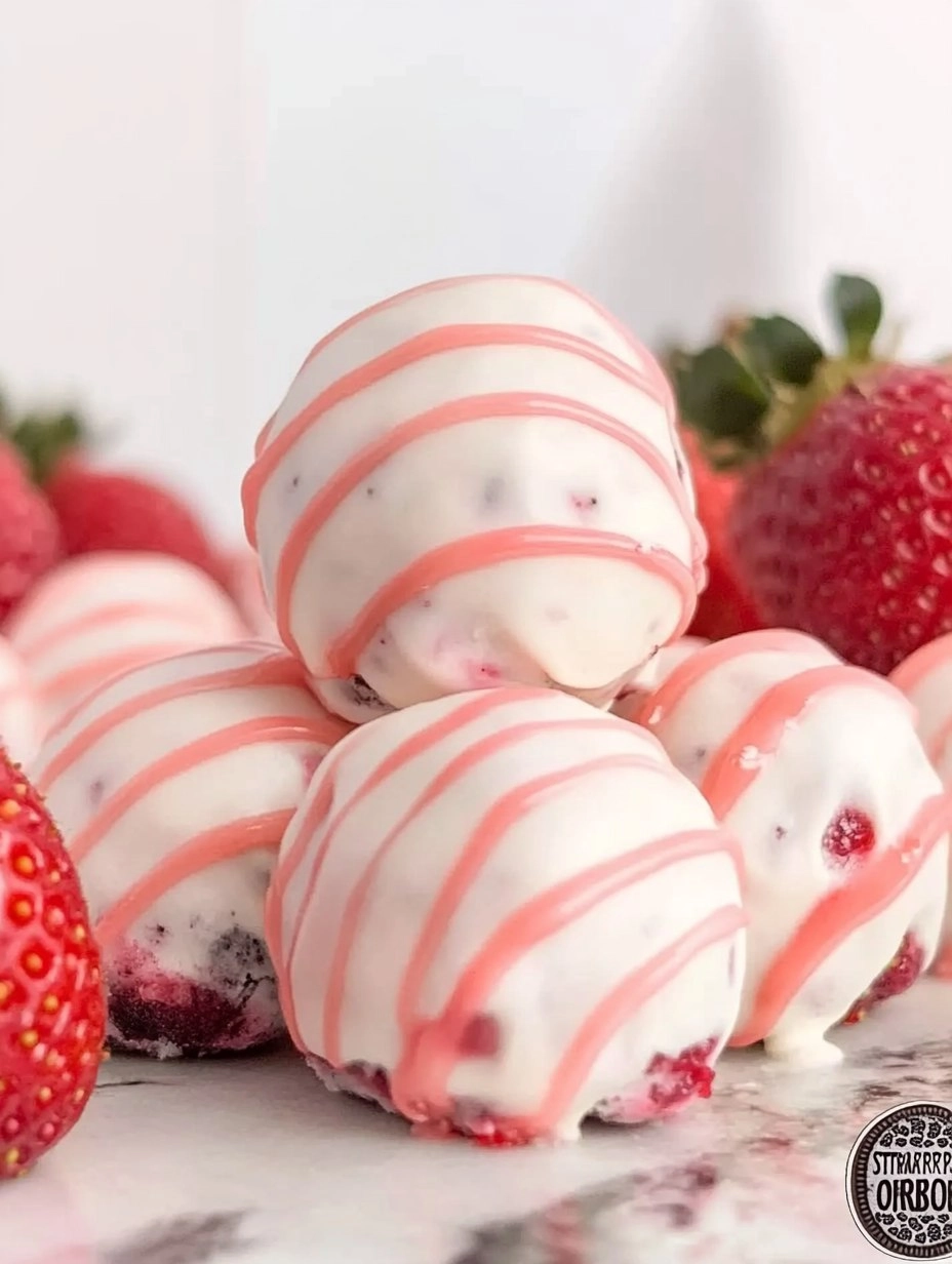 STRAWBERRY SHORTCAKE OREO BALLS