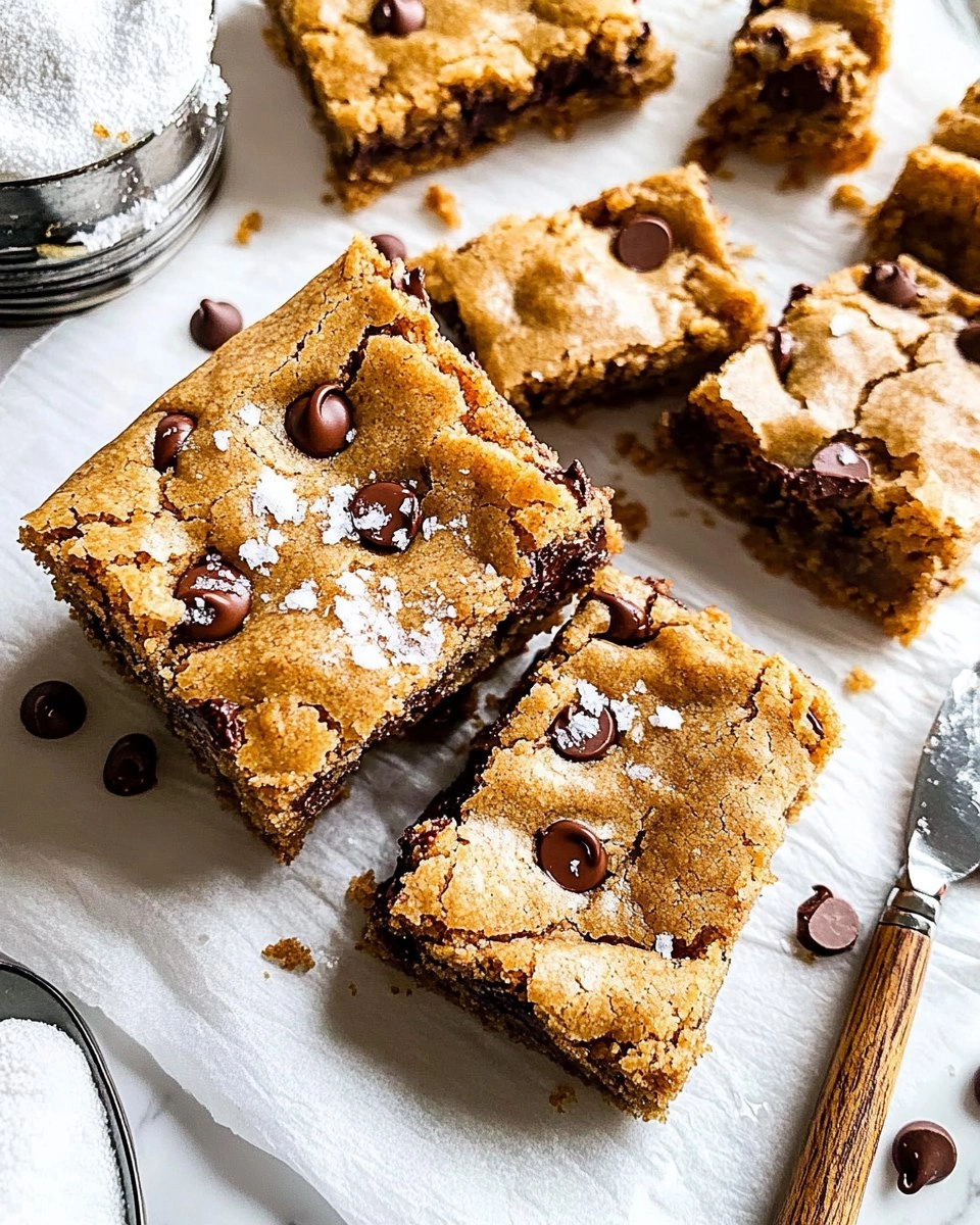Salted Brown Butter Chocolate Chip Cookie Bars