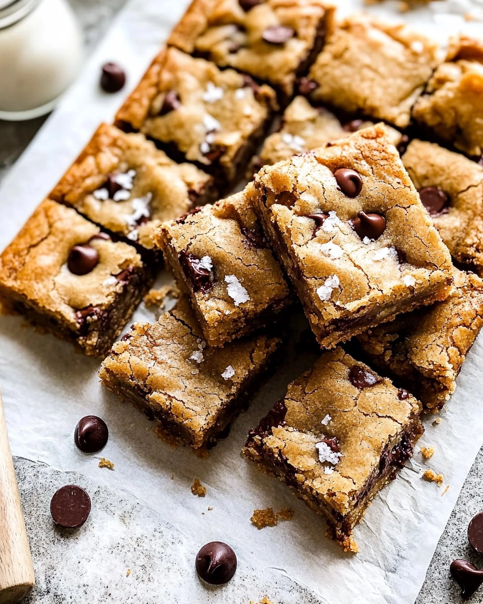 Salted Brown Butter Chocolate Chip Cookie Bars