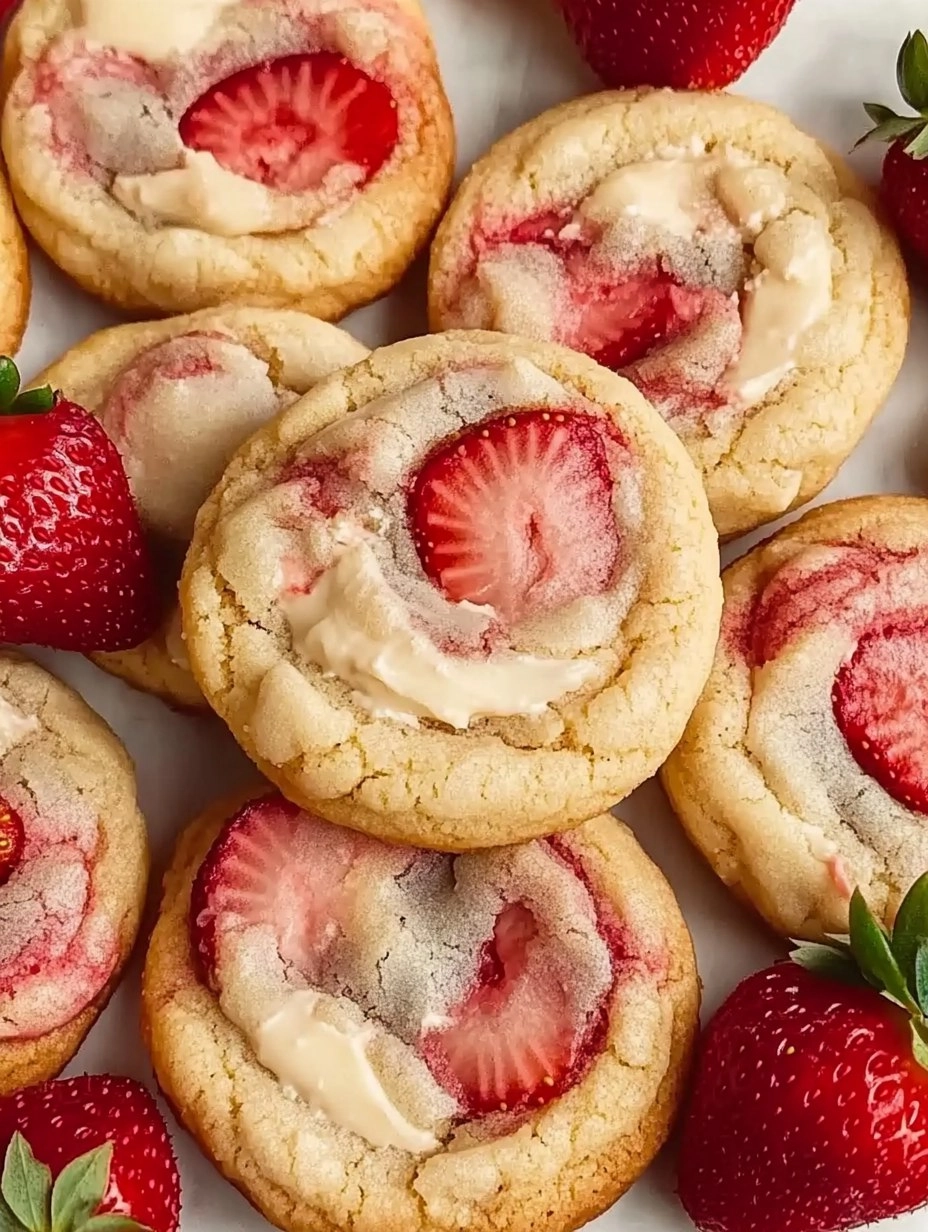 Strawberry Cheesecake Cookies