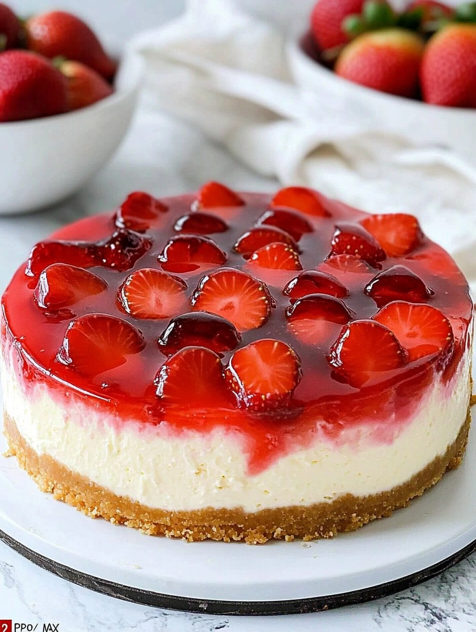Strawberry Jelly Cheesecake