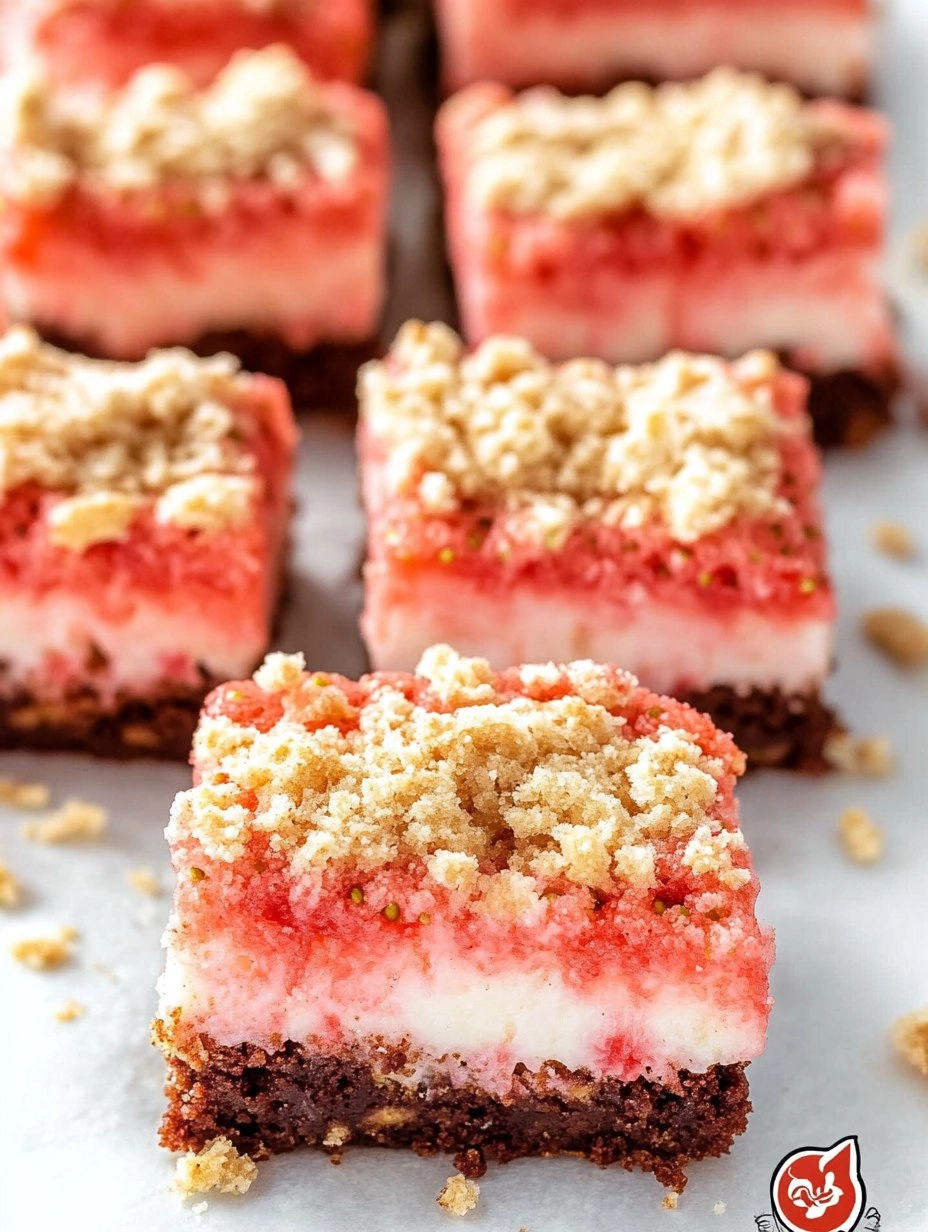 Strawberry Shortcake Brownies
