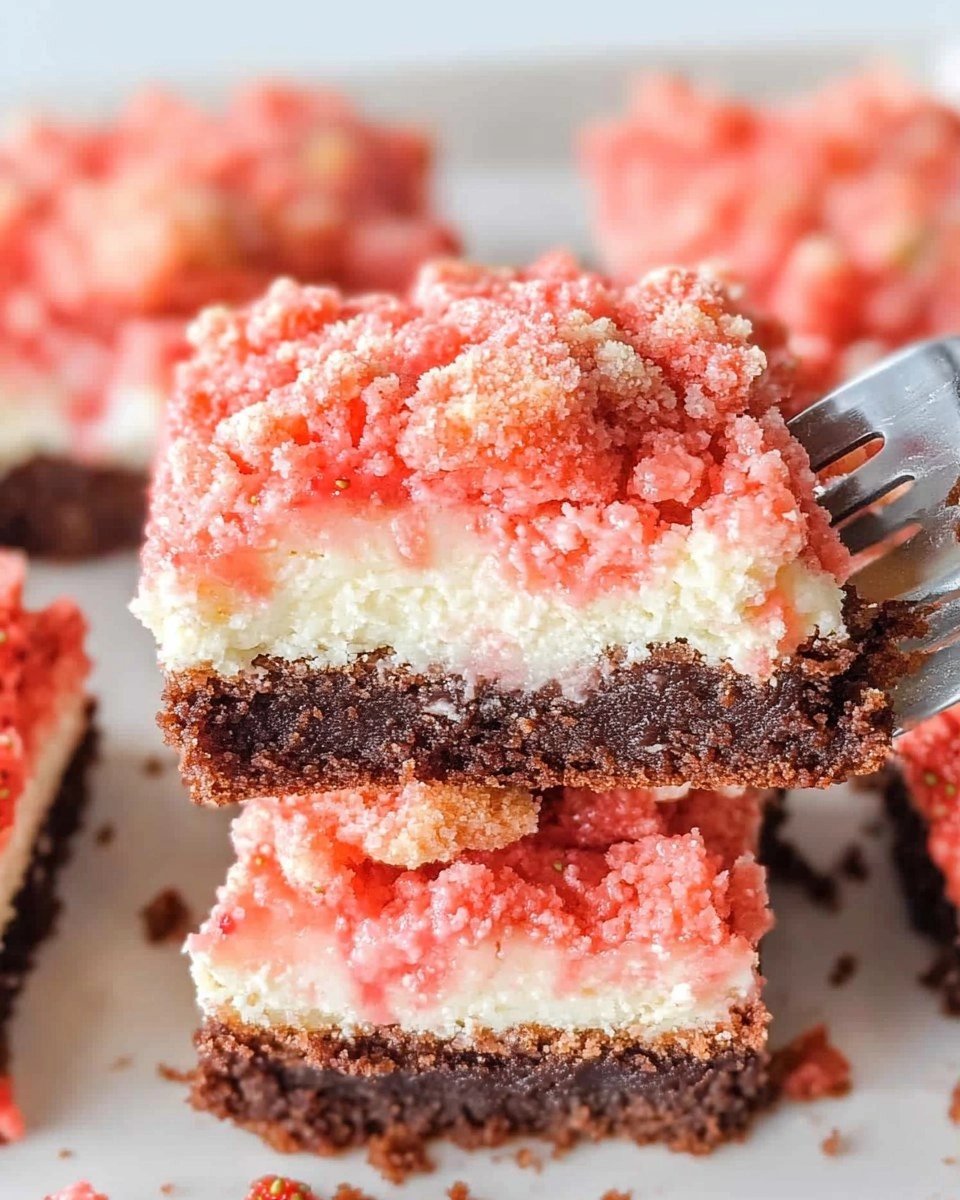 Strawberry Shortcake Brownies