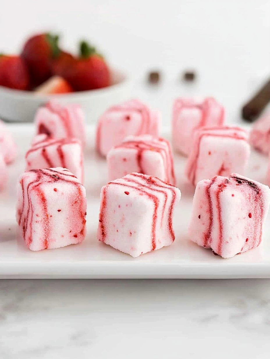 Strawberry Swirl Marshmallows 136 Strawberry Swirl Marshmallows