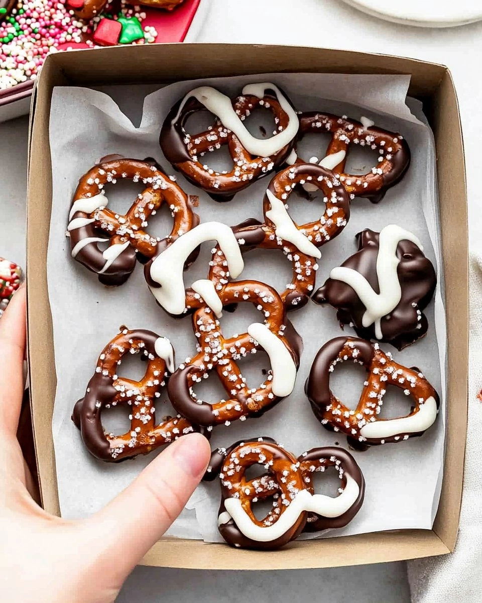 Valentine Chocolate Covered Pretzels for kids