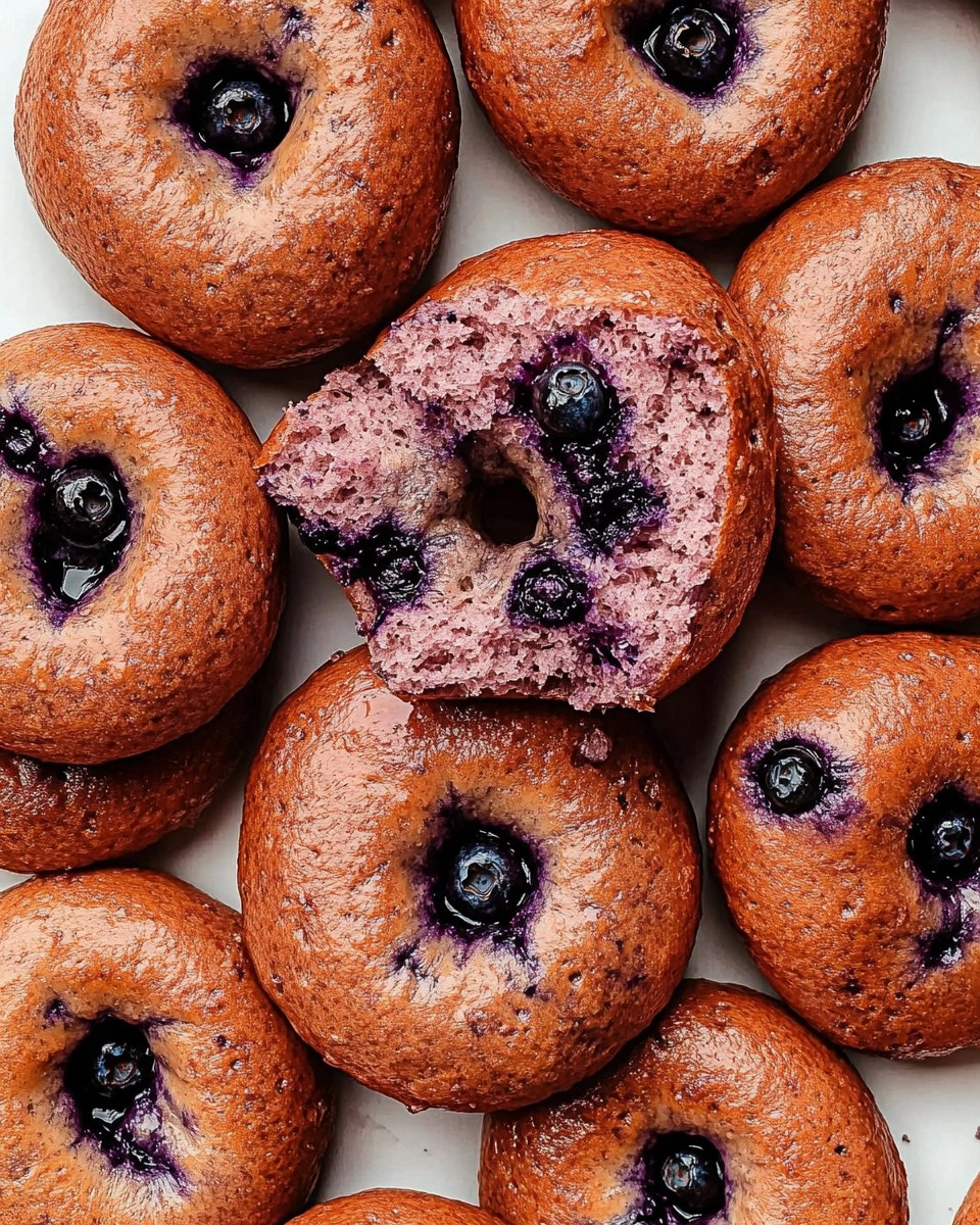 Valentine Homemade Blueberry Bagels (Real Flavor)