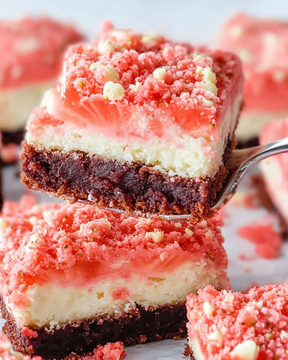 Valentine Strawberry Shortcake Brownies