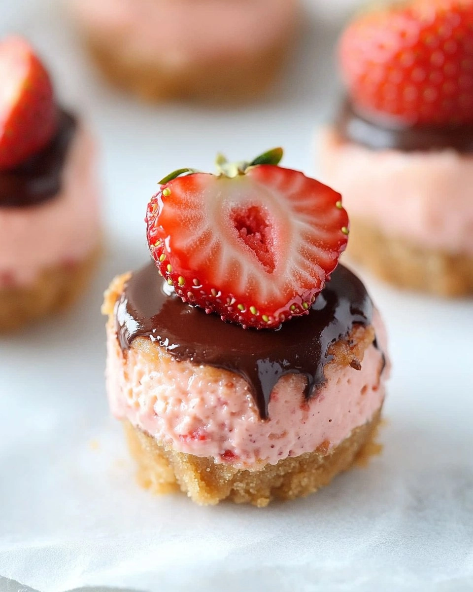 Valentine’s Day Chocolate Strawberry Mini Cheesecakes 90 Valentine’s Day Chocolate Strawberry Mini Cheesecakes