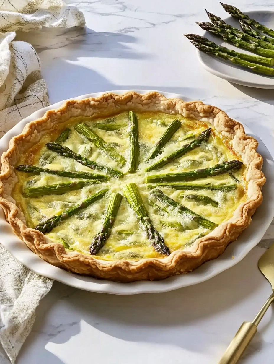 Asparagus and Gruyere Quiche | Easy Spring Breakfast