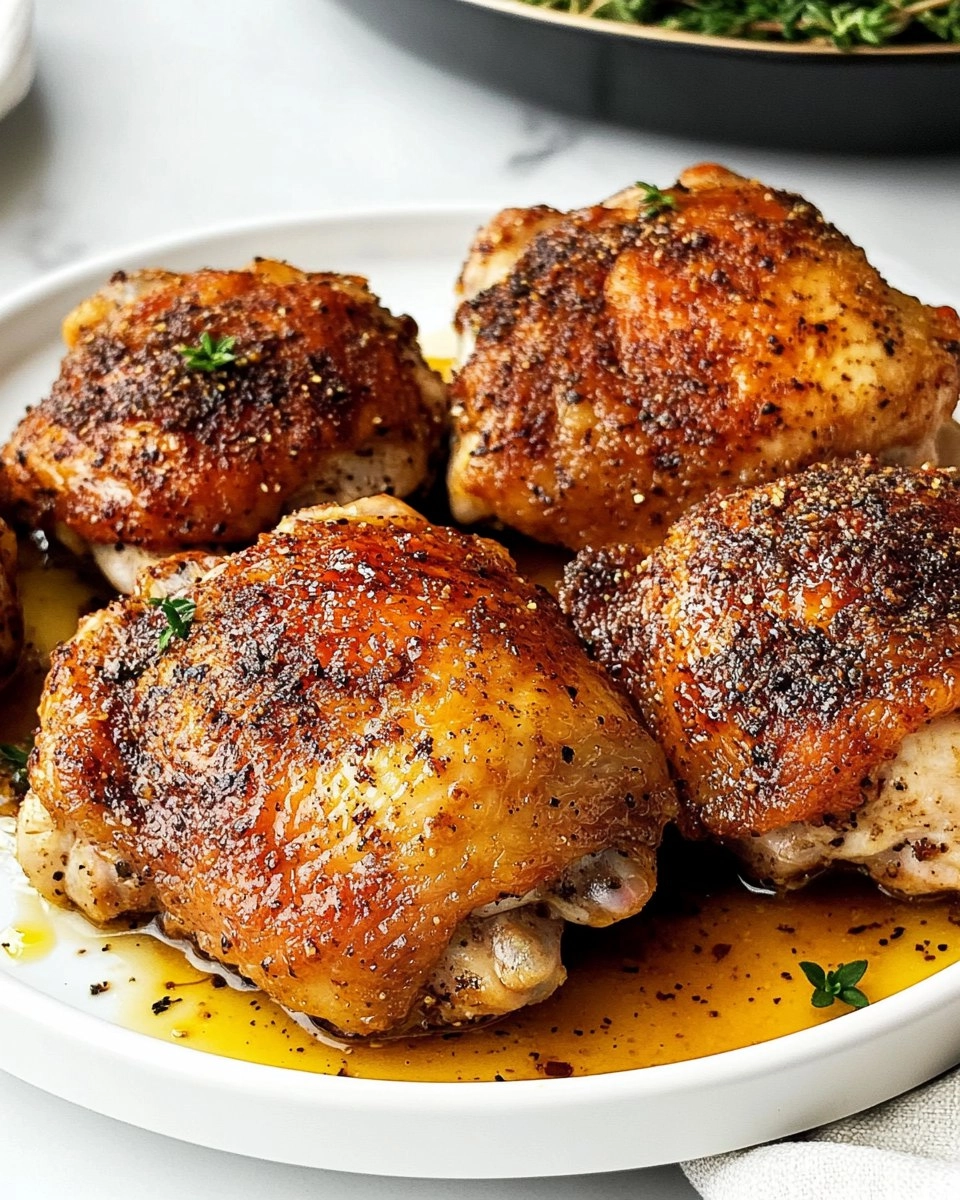 Baked Chicken Thighs | Juicy Oven-Roasted Chicken