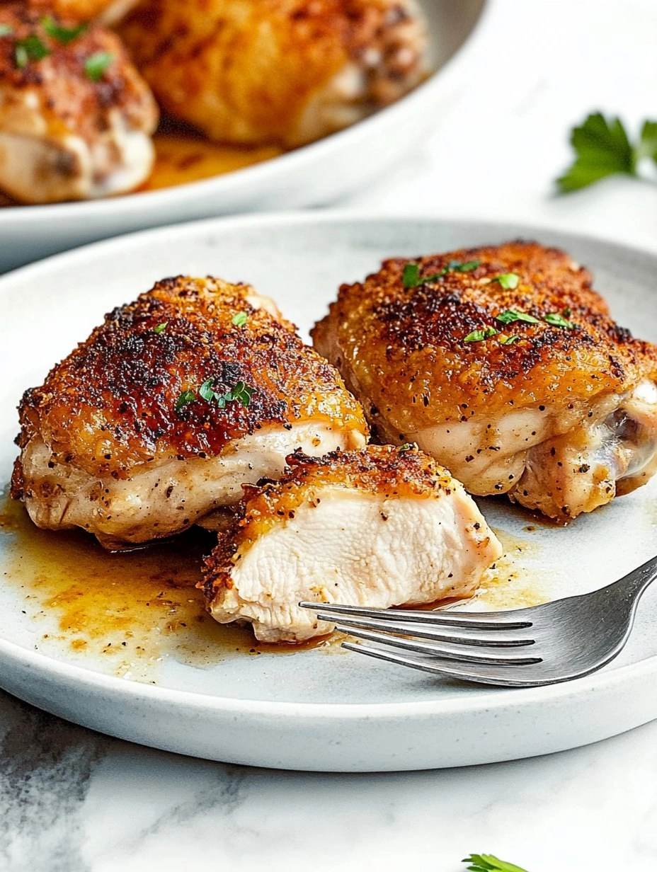 Baked Chicken Thighs | Juicy Oven-Roasted Chicken