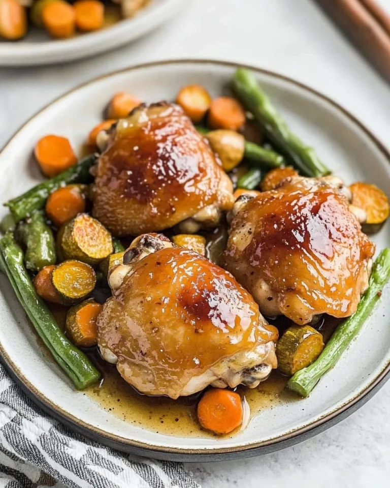 Baked-Honey-Garlic-Chicken-Thighs-with-Veggies-Recipe