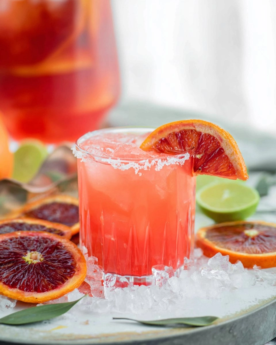 Blood Orange Margarita Pitcher (Easy Big-Batch Citrus Cocktail)